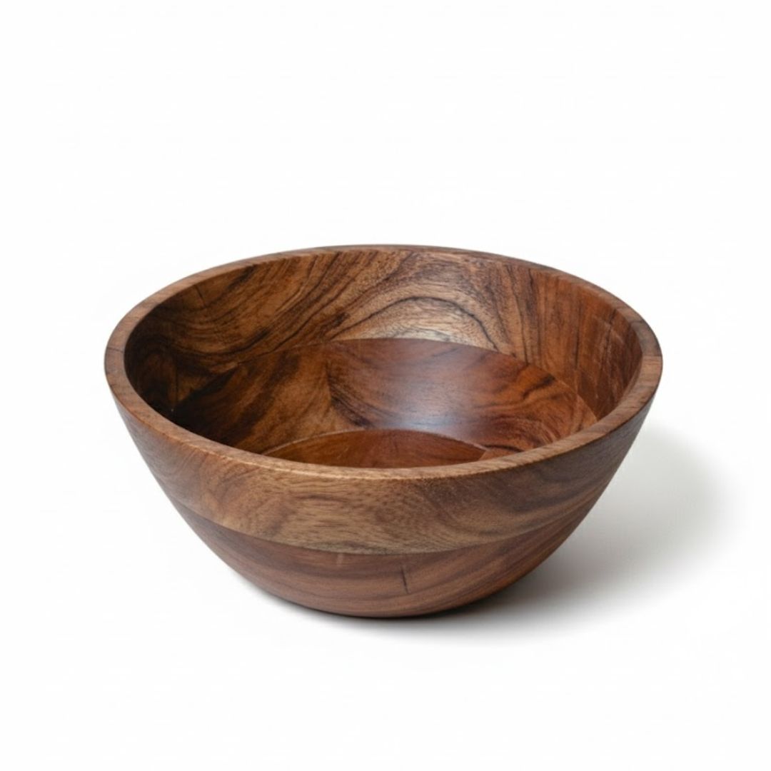 Exquisite Acacia Wood Salad Bowl for Elegant Dining